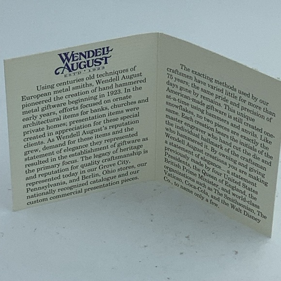 2003 Wendell August Forge Hand Hammered Metal Santa and Sleigh Ornament - Picture 7 of 10